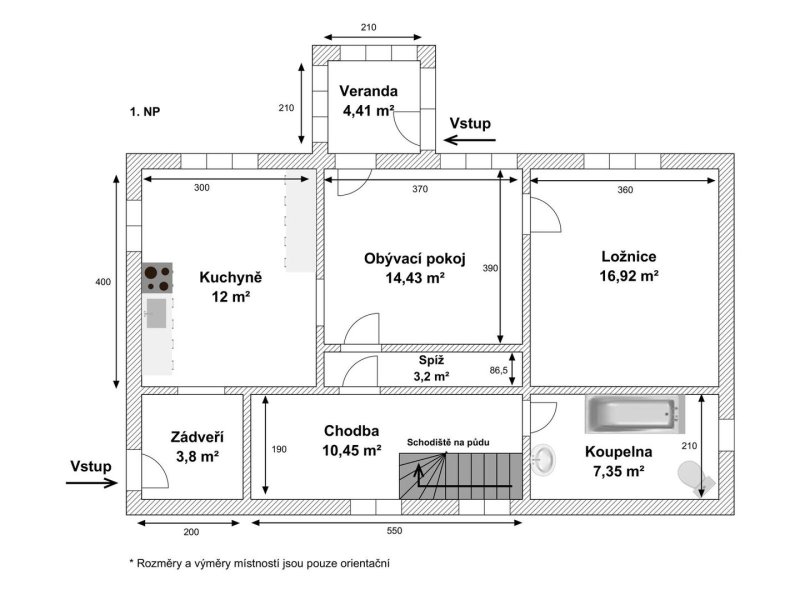 Prodej, Chalupa, 759 m², Rohle - Janoslavice