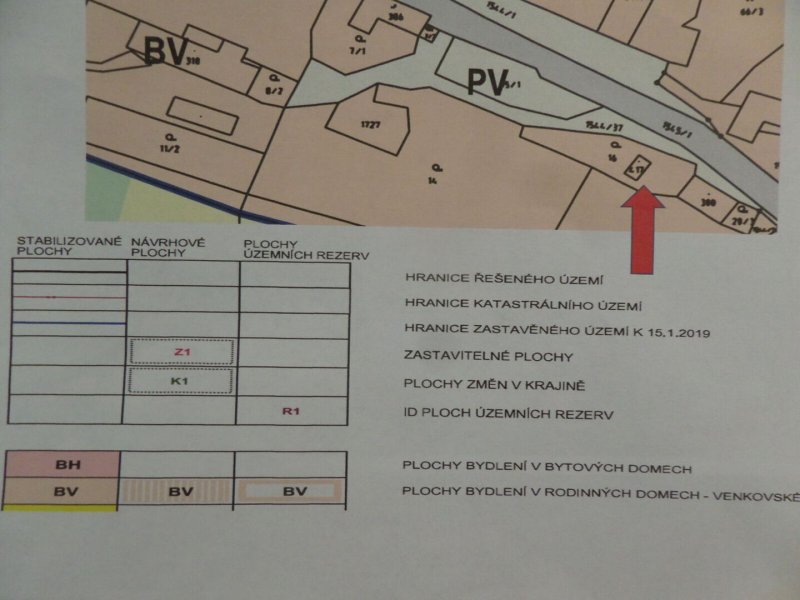 Prodej pozemků a garáže, 456 m2, Jedlí