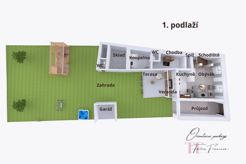 Prodej Rodinný dům 4+kk, 1049 m2, Štětovice