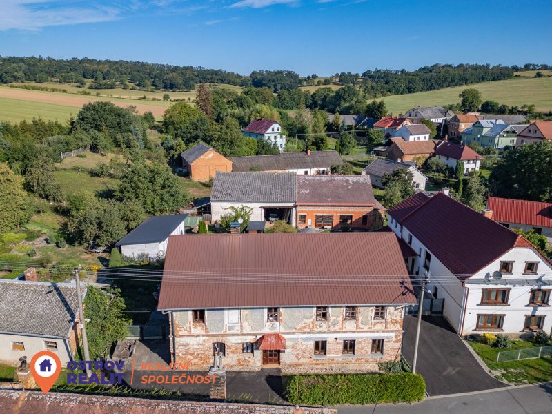 Prodej, rodinný dům se zahradou a jezírkem, 1508 m2, Dědinka, Troubelice