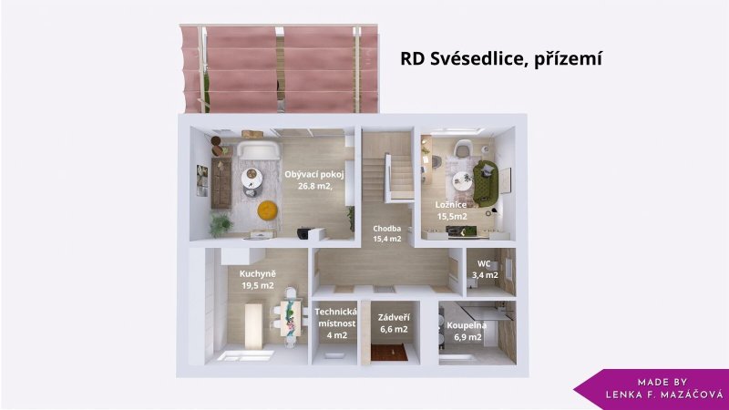 Prodej, novostavby, pozemek 854 m² v obci Svésedlice