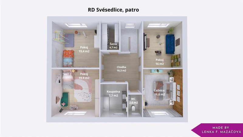 Prodej, novostavby, pozemek 854 m² v obci Svésedlice