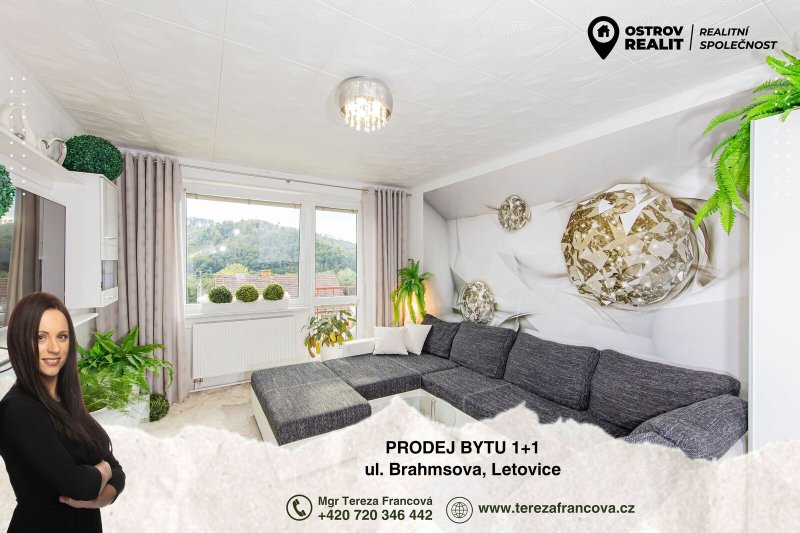 Prodej bytu 1+1 s lodžií, 51,9 m², Letovice