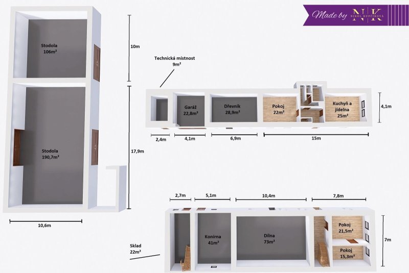 Prodej, zemědělská usedlost, pozemky 11145 m2, Chlum