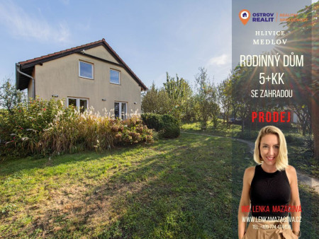 Prodej, rodinný dům se zahradou, 5+kk, pozemek 521 m2, Medlov - Hlivice