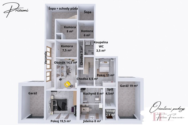 Prodej, Rodinný dům, 5+kk,1.920 m², Šubířov