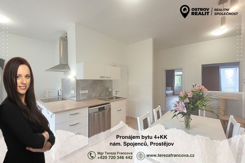 Pronájem, byt 4+kk, 102 m², nám. Spojenců Prostějov